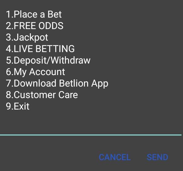 BetLion USSD Payment