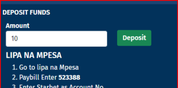 How to deposit via M-Pesa