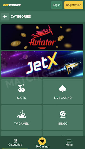 Betwinner mobile casino site