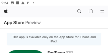 App page in the App Store
