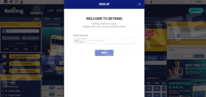 What you need to open an account on BetKing