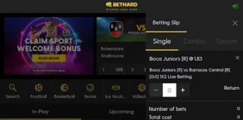 How to Bet at Bethard - single bet