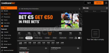 LiveScore Bet homepage