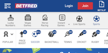 Betfred mobile site