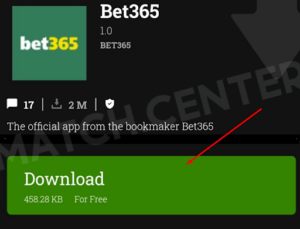 Downloading the bet365App as APK, sign up bonus betting