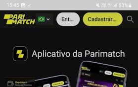 Parimatch app no Android.