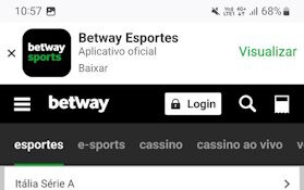 Como alternativa ao site desktop, é possível baixar Betway app na versão móvel do site.