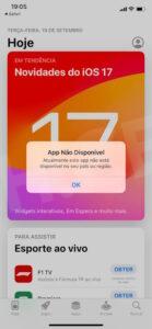 O 22Bet iOS não está disponível no Apple Store Brasileiro.