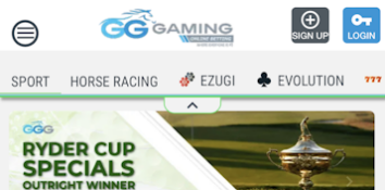 GG Gaming mobile site