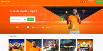 O site de apostas online Betsson Brasil.