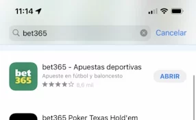 Aplicación de bet365 España en la App Store
