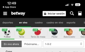 App Betway - Apuestas en directo