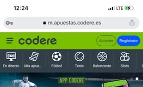 Sitio web para los dispositivos móviles Codere