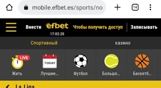 efbet app móvil