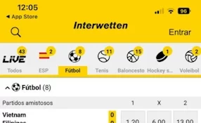 Interwetten app - Apuestas deportivas en directo