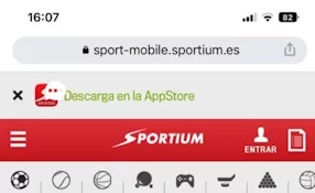 Versión móvil Sportium - Fútbol