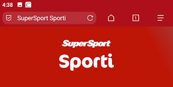 Stranica za preuzimanje aplikacije Supersport