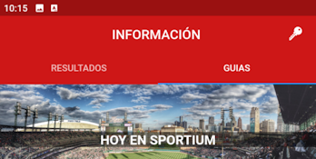 Sportium Assistant app: Calendario de eventos deportivos