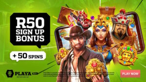  R50 Sign Up Bonus + 50 Free Spins for casino games