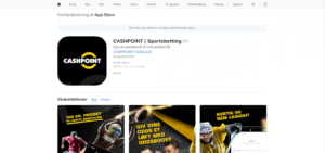 Cashpoint app i App Store