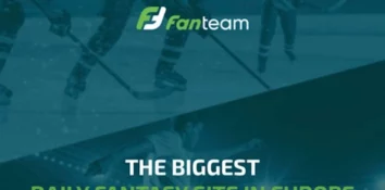 FanTeam, start screen in the app with registration button