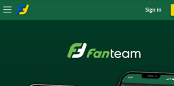 FanTeam, live chat button on mobile homepage