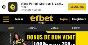 Efbet main page