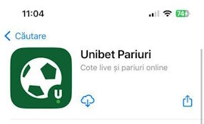 Unibet app Downloading from the store
