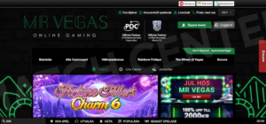 MrVegas Casino huvudsida