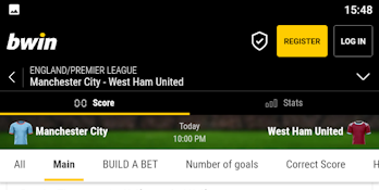 Manchester City - West Ham match bet