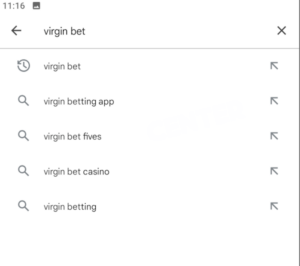 Search bar in Google Play
