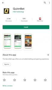 QuinnBet Android app