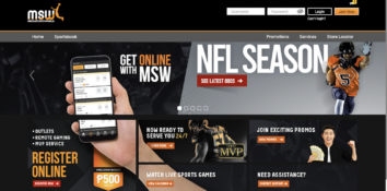 MSW online sports betting site home page