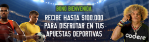 Codere: BONO DE BIENVENIDA HASTA $100000 EN APUESTA GRATIS