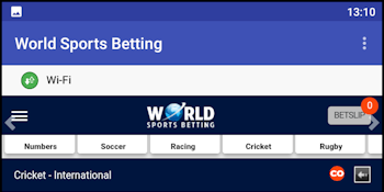 List of cricket games in the World Sports Betting app