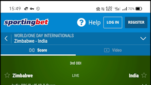 In-Play cricket betting in the Sportingbet app