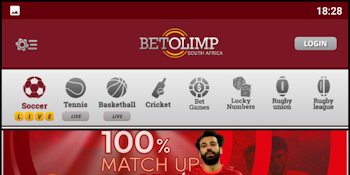 Main Betolimp app screen
