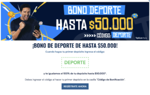 BONO DE DEPORTE DE HASTA $50000