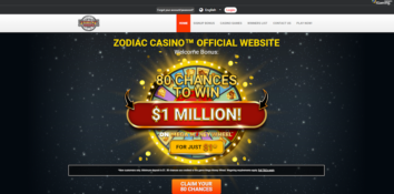 Page d'accueil Zodiac Casino