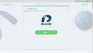 Registrering av nytt spelkonto BankID