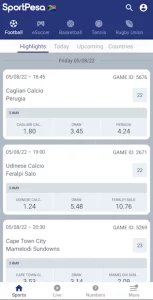SportPesa betting app