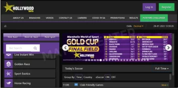 Hollywoodbets main page