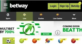 Betway Live betting