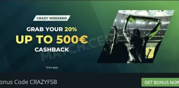 FansBet. 20% cashback up to €500