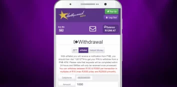 Ewallet withdrawals at Hollywoodbets