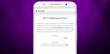 EFT withdrawals at Hollywoodbets