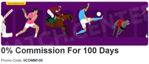 BETDAQ Welcome offer: 0% commission for 100 days after the reg