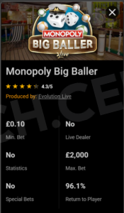Monopoly Big Baller at Lord Ping