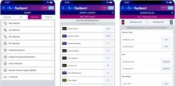 TopSport mobile app in the App Store