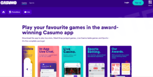 Casumo App Page